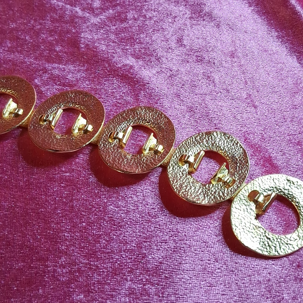 Brush Gold Statement Necklace - image 4